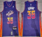 Nike Phoenix Suns #35 Kevin Durant purple nba jerseys city version