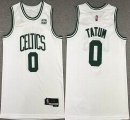 Nike Boston Celtics #0 Jayson Tatum white nba basketball jerseys 75th -XD