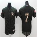 2016 Houston Astros Authentic #7 Craig Biggio green camo Flexbase Authentic Collection Jerseys