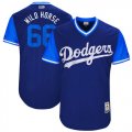 Los Angeles Dodgers #66 Wild Horse blue classic baseball Jerseys