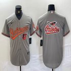 Nike Baltimore Orioles blank grey MLB Baseball jerseys-BD 05