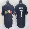 2023 World Cup Mexico #7 Julio Urias black majestic baseball jerseys 238