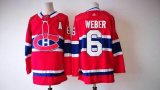 Adidas Montreal Canadiens #6 Shea Weber Red NHL Jerseys