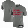 Portland Trail Blazers gray NBA basketball T-Shirts