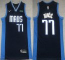 Nike Dallas Mavericks #77 Luca Doncic dark blue nba jerseys-XD