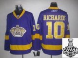 2014 stanley cup NHL Jerseys LOS ANGELES KINGS 10 purple