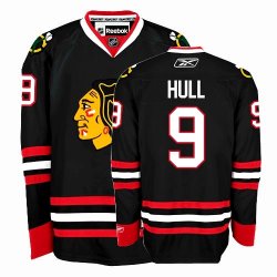 NHL Chicago Blackhawks #9 Bobby Hull Black Jersey