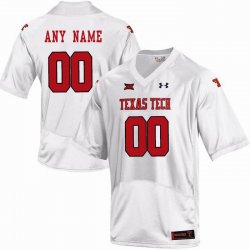 Custom Texas Tech white Raiders Team Football Jersey