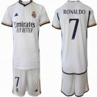 2023-2024 Real Madrid club #7 RONALDO white soccer jerseys home