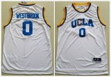 Addidas UCLA Bruins Russell Westbrook 0# White College Basketball Jersey