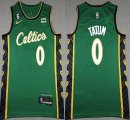 Nike Boston Celtics #0 Jayson Tatum green nba basketball jerseys 6 patch-XD