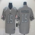 Nike Kansas City Chiefs #15 Patrick Mahomes Hemp gray Color Rush Limited Jersey-BD