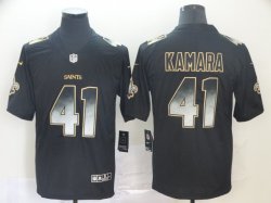 Nike New Orleans Saints #41 Alvin Kamara black Color Rush Limited Jerseys Fireworks version