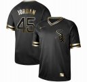 Nike Chicago White Sox #45 Michael Jordan black gold baseball jersey