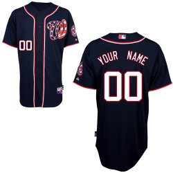 custom Washington Nationals Drak blue jersey