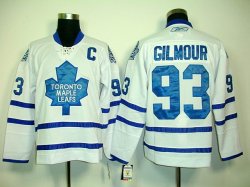 nhl Toronto Maple Leafs 93 Doug GILMOUR white Jerseys (C Patch)