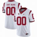 Custom USC Trojans white college football limited jersey