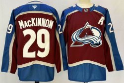 Colorado Avalanche Nathan Mackinnon 29# red blue Ice Hockey jersey-PD