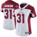 Women Cardinals #31 David Johnson white nike Color Rush Limited Jersey