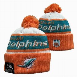 2024 Miami Dolphins orange green white NFL Sports Cuffed Knit Hats