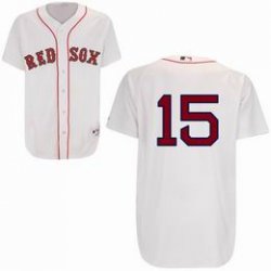 Boston Red Sox 15 Dustin Pedroia white mlb jersey