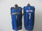 Minnesota Timberwolves 7 WILLIAMS blue Jersey