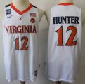 Virginia Cavaliers #12 De Andre Hunter white College NCAA Basketball Jersey