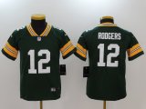 Youth Green Bay Packers #12 Aaron Rodgers Nike Green Color Rush Limited Jersey