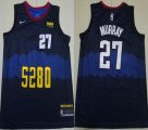 Nike Denver Nuggets #27 Jamal Murray black nba basketball Jerseys city version-XD