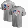 Leonard Fournette Jacksonville Jaguars NFL Pro Line by Fanatics Branded Banner Wave Name & Number T-Shirt â€“ Heather Gray