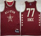 2024 NBA All Star jerseys #77 Doncic red basketball jerseys Hot press font