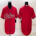 Nike Bulldog blank red NCAA and baseball jerseys Joint name-BD 01