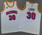 Youth Nike Golden State Warriors #30 Stephen Curry white nba basketball jersey-HY