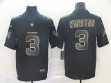 Nike Buccaneers #3 Jameis Winston black gold Color Rush Limited Jersey