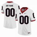 Custom Georgia Bulldogs white College Football Limited Jersey