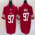 Nike 49ers #97 Nick Bosa red Color Rush Limited Jersey -BD 031