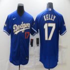 Los Angeles Dodgers #17 Joe Kelly blue 2020 Away Official Authentic Player Jersey-BD