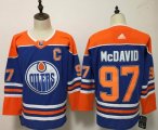 Adidas Connor Mcdavid #97 Edmonton Oilers blue Ice Hockey