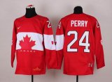 2014 canada olympic team PERRY 24 red blank nhl jerseys