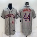 Nike Houston Astros #44 Yordan Alvarez gray Flexbase Authentic Collection Jersey 01