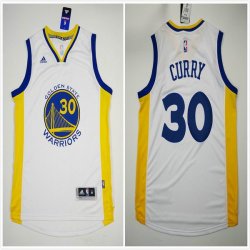 Golden State Warriors #30 Stephen Curry white nba jersey