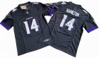 Baltimore Ravens 14# Kyle Hamilton black Nike Vapor F.U.S.E. Limited Jersey