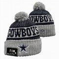 2024 Dallas Cowboys gray dark blue NFL Sports Cuffed Knit Hats