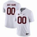 Custom Alabama Crimson Tide white college football jersey