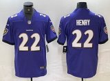 Nike Baltimore Ravens #22 Derrick Henry purple Color Rush Limited Jersey