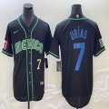 2023 World Cup Mexico #7 Julio Urias black majestic baseball jerseys 30