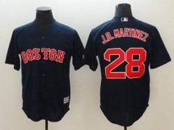 Boston Red Sox #28 J.D.Martinez dark blue majestic basebll jersey