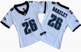 Women Philadelphia Eagles 26# Saquon Barkley Nike White Vapor F.U.S.E. Limited Jersey