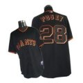 San Francisco Giants #28 POSEY black youth mlb jersey.