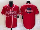 Nike Philadelphia Phillies blank red majestic baseball jersey Joint name-BD Joint name-BD 03